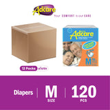 Adcare 成人一次性尿布帮宝适（M 10/ L 8 / XL 6）1 箱 x 12 包