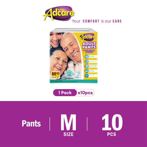 Adcare 成人一次性裤型帮宝适（M 10/ L 8 / XL 6）1袋