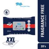 Wetty Sport Fragrance Free Menthol Cooling Feel Wipes 20's