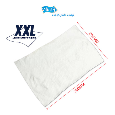 Wetty Sport Fragrance Free Menthol Cooling Feel Wipes 20's