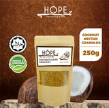 HOPE Organic Premium Coconut Nectar Granules Sugar (1 x 250g)