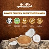 HOPE Organic Premium Coconut Nectar Syrup Sugar (1 x 220g)