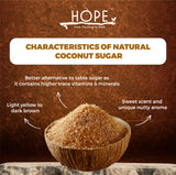 HOPE Organic Premium Coconut Nectar Syrup Sugar (1 x 220g)