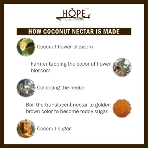 HOPE Organic Premium Coconut Nectar Syrup Sugar (2 x 220g)