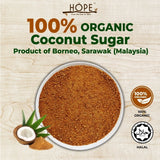 [Combo] Hope Organic Premium Coconut Sugar (400g) + Coconut Nectar (220g) + Wetty Mini Wipes Fragrance (3 Pkts x 8's)