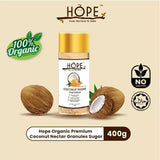 [Combo] Hope Organic Premium Coconut Sugar (400g) + Coconut Nectar (220g) + Wetty Mini Wipes Fragrance (3 Pkts x 8's)