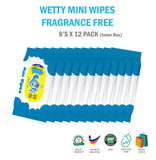 Fragrance Free Mini Wet Wipes (8's)