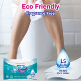 Biodegradable & Flushable Toilet Wet Wipes (1 x 10's)