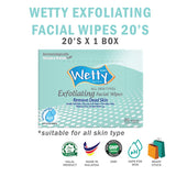 Exfoliating Facial & Makeup Remover Wipes (1 x 20's)