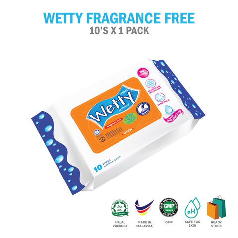 Fragrance Free Wet Wipes (1 x 10's)