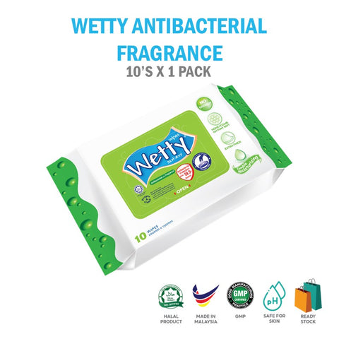 Antibacterial Fragrance Wet Wipes (1 x 10's)