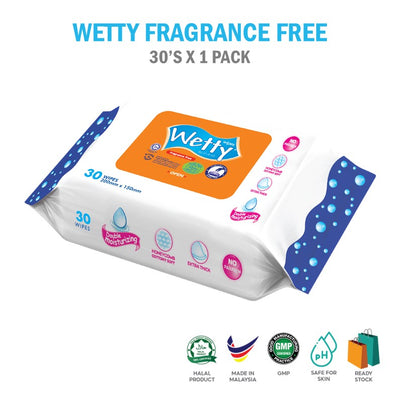 Fragrance Free Wet Wipes (1 x 30's)
